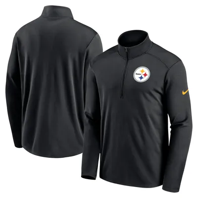 Haut à glissière quart de performance Pacer des Pittsburgh Steelers Nike pour homme, noir