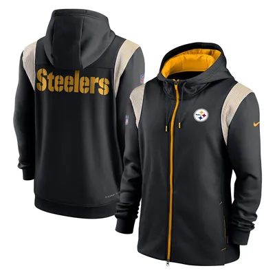 Nike Men's Pittsburgh Steelers Sideline Coach Short-Sleeve Jacket - Black - S Each