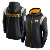 Men’s Nike Therma-FIT Pittsburgh Steelers Zip Hoodie on Field Apparel Size M