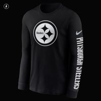 Steelers Men's Nike Small Logo Long Sleeve Shirt