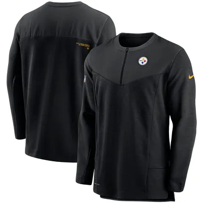 Pittsburgh Steelers Nike Sideline Half-Zip UV Performance Jacket - Black