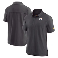 Men's Nike Black Pittsburgh Steelers Sideline Lockup Performance Polo