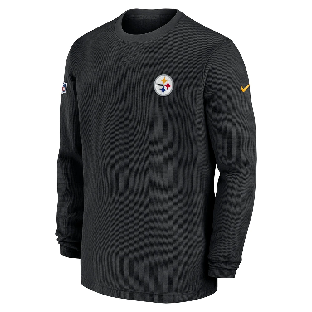 T-shirt à manches longues Nike Pittsburgh Steelers Performance pour homme