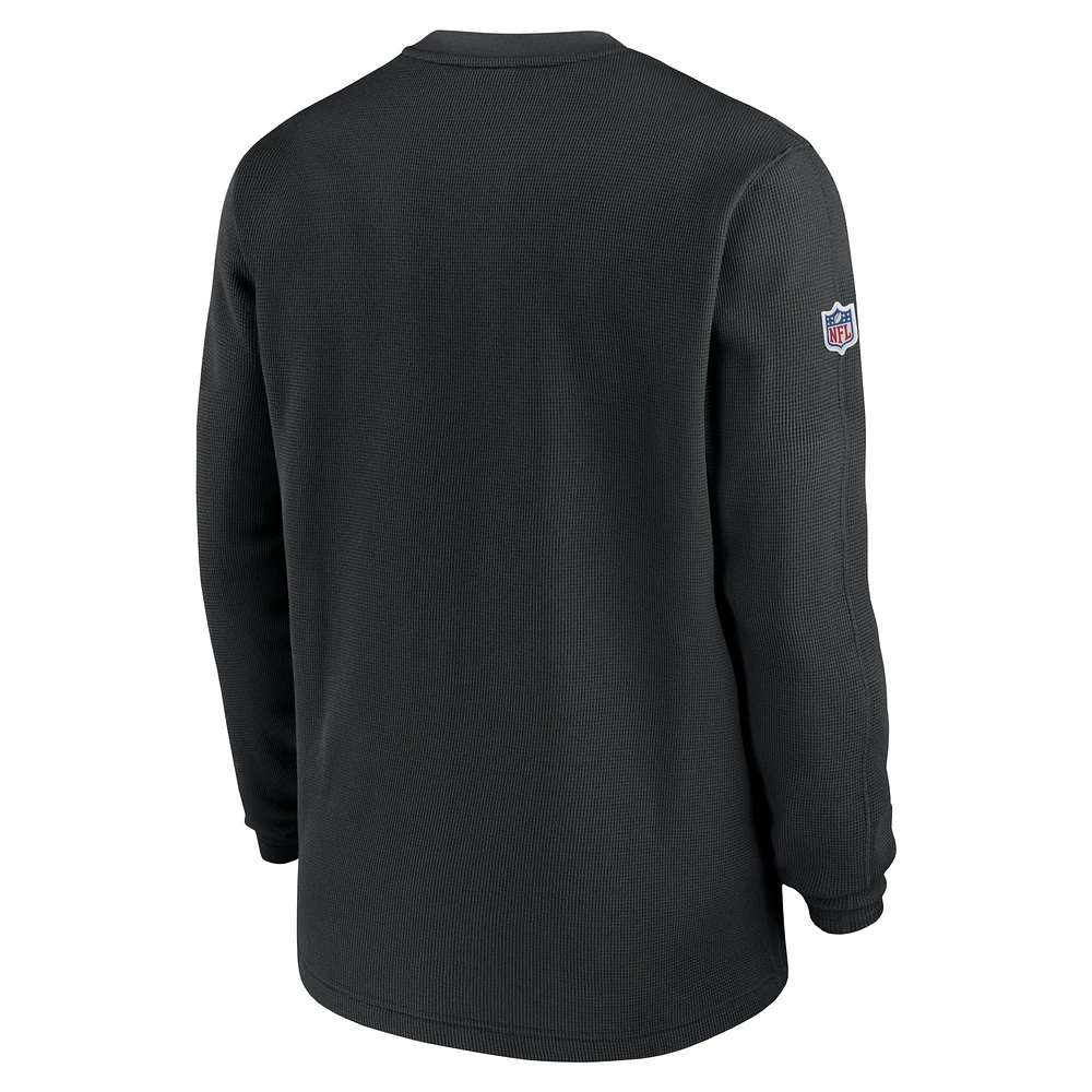 Men's Nike Black Pittsburgh Steelers Sideline Performance Long Sleeve T-Shirt