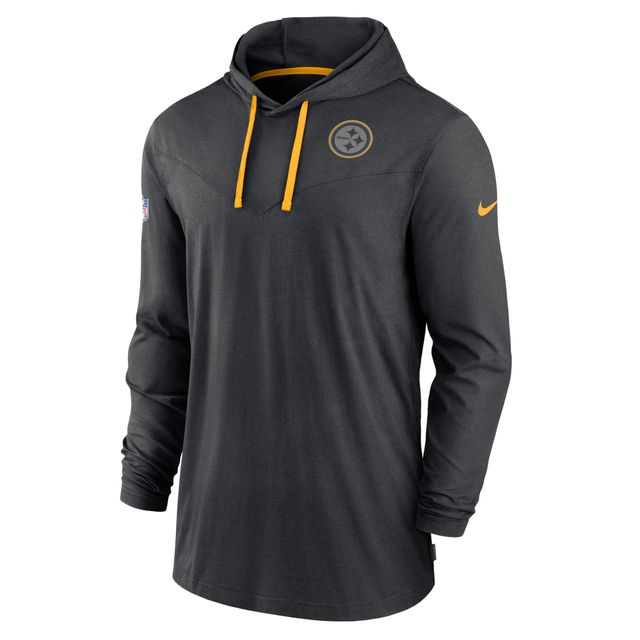 Nike Pittsburgh Steelers Sideline Pop Performance pour homme - Noir Chandail à capuchon