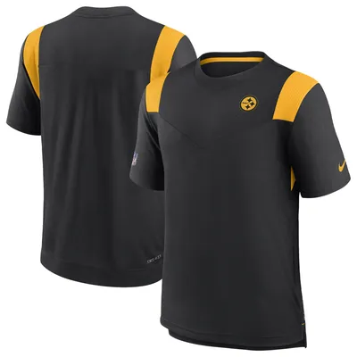 Nike Men's Pittsburgh Steelers Sideline Velocity Long Sleeve T-Shirt - Black - XXL Each