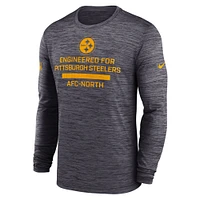 Men's Nike Pittsburgh Steelers Sideline Velocity Performance Long Sleeve T-Shirt