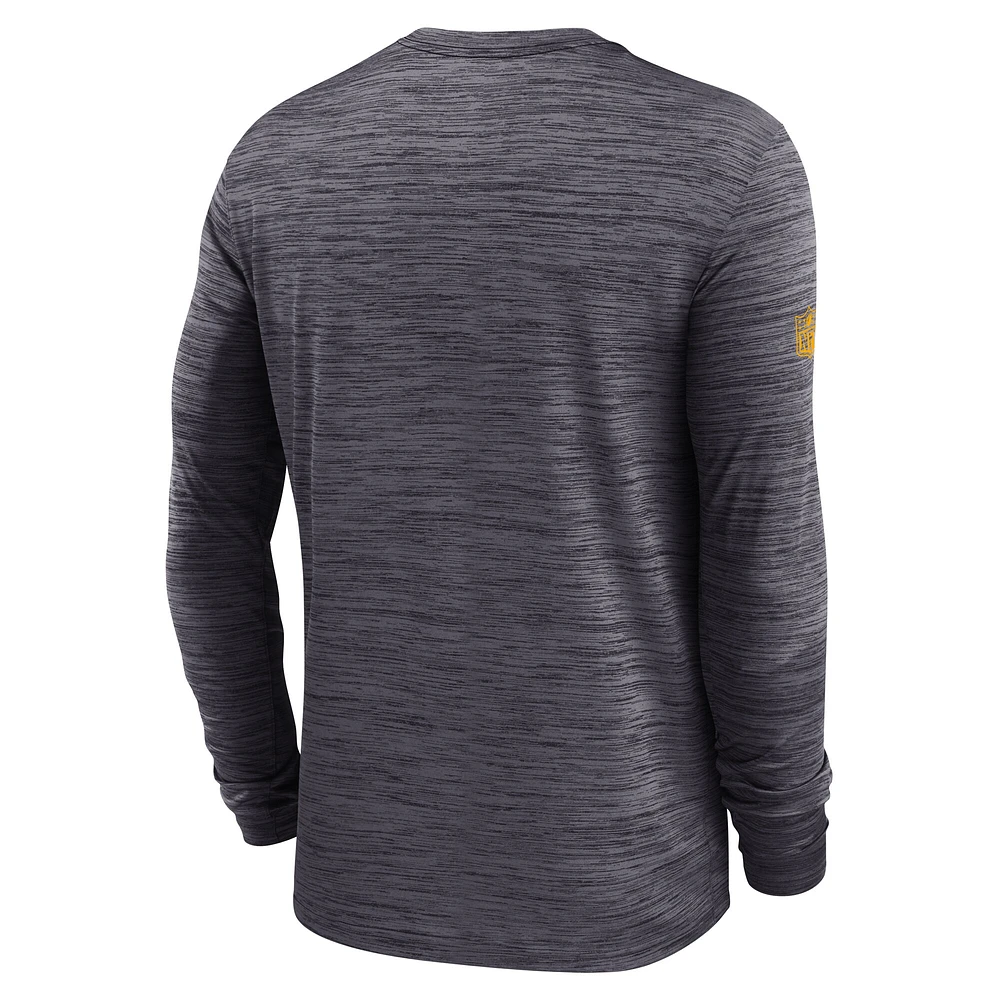 Men's Nike Pittsburgh Steelers Sideline Velocity Performance Long Sleeve T-Shirt