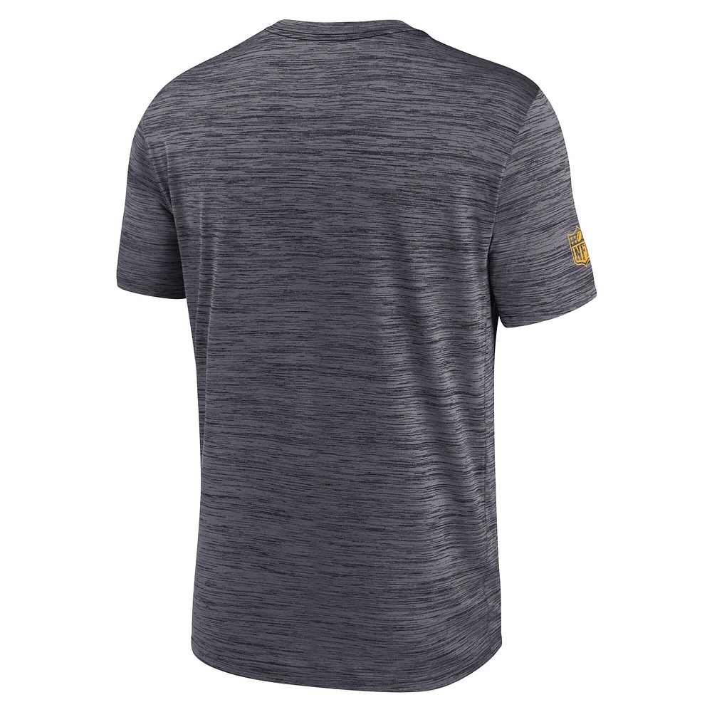 Men's Nike Black Pittsburgh Steelers Sideline Velocity Performance T-Shirt