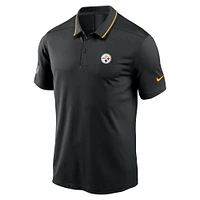 Men's Nike Black Pittsburgh Steelers Sideline Victory Performance Polo