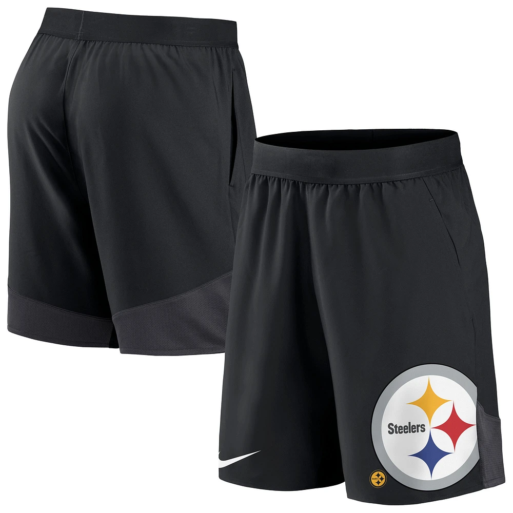 Men's Nike Black Pittsburgh Steelers Team Shorts