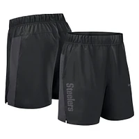 Short Nike Victory Performance tissé noir des Pittsburgh Steelers pour homme