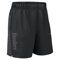 Short Nike Victory Performance tissé noir des Pittsburgh Steelers pour homme