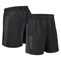 Short Nike Victory Performance tissé noir des Pittsburgh Steelers pour homme