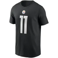 Men's Nike Chase Claypool Black Pittsburgh Steelers Name & Number T-Shirt