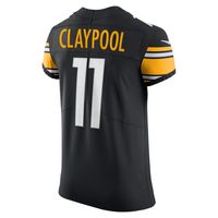 Men's Nike Chase Claypool Black Pittsburgh Steelers Vapor Elite Player Jersey