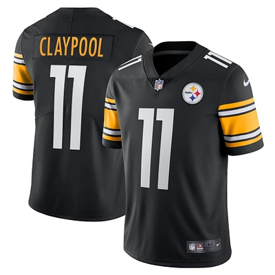 Maillot de joueur Nike Chase Claypool Pittsburgh Steelers Vapor Limited noir pour homme