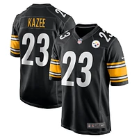 Men's Nike Damontae Kazee  Black Pittsburgh Steelers Game Jersey