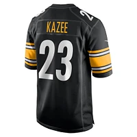 Men's Nike Damontae Kazee  Black Pittsburgh Steelers Game Jersey