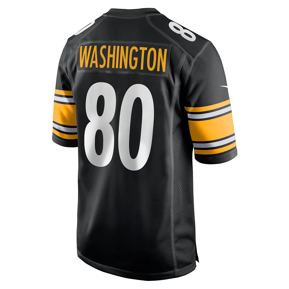 Maillot de match Nike Darnell Washington noir des Pittsburgh Steelers pour homme