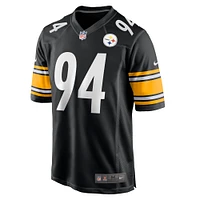 Men's Nike Dean Lowry  Black Pittsburgh Steelers Game Jersey