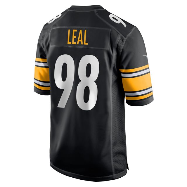 Maillot Nike DeMarvin Leal pour homme, joueur de match des Steelers Pittsburgh, noir