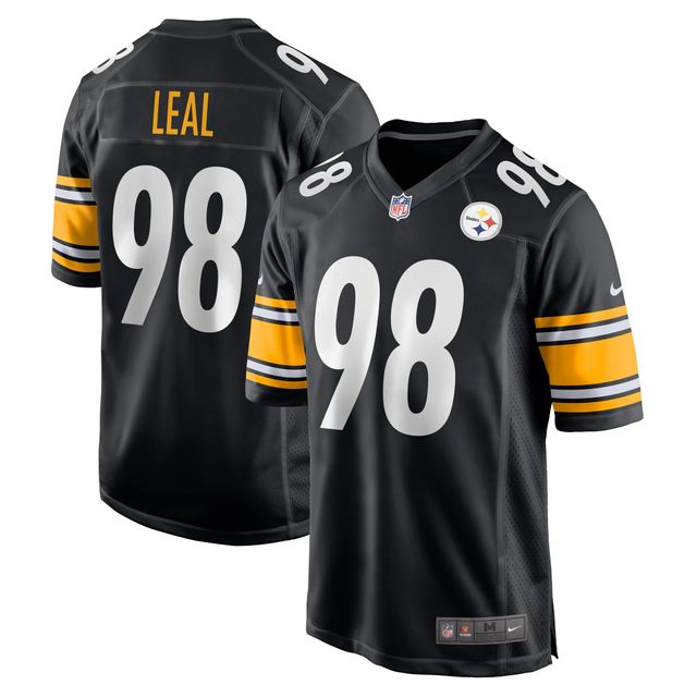 Maillot Nike DeMarvin Leal pour homme, joueur de match des Steelers Pittsburgh, noir