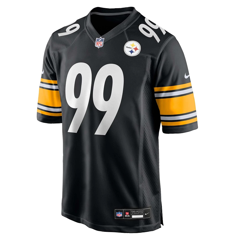 Men's Nike Derrick Harmon Black Pittsburgh Steelers 2025 NFL Draft First Round Pick  Game Jersey