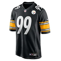 Men's Nike Derrick Harmon Black Pittsburgh Steelers 2025 NFL Draft First Round Pick  Game Jersey
