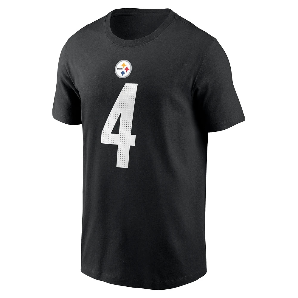 T-shirt Nike DK Metcalf noir pour homme avec nom et numéro des Pittsburgh Steelers