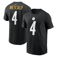 T-shirt Nike DK Metcalf noir pour homme avec nom et numéro des Pittsburgh Steelers