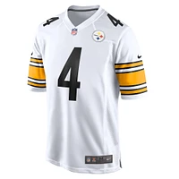 Men's Nike DK Metcalf White Pittsburgh Steelers Game Player Jersey