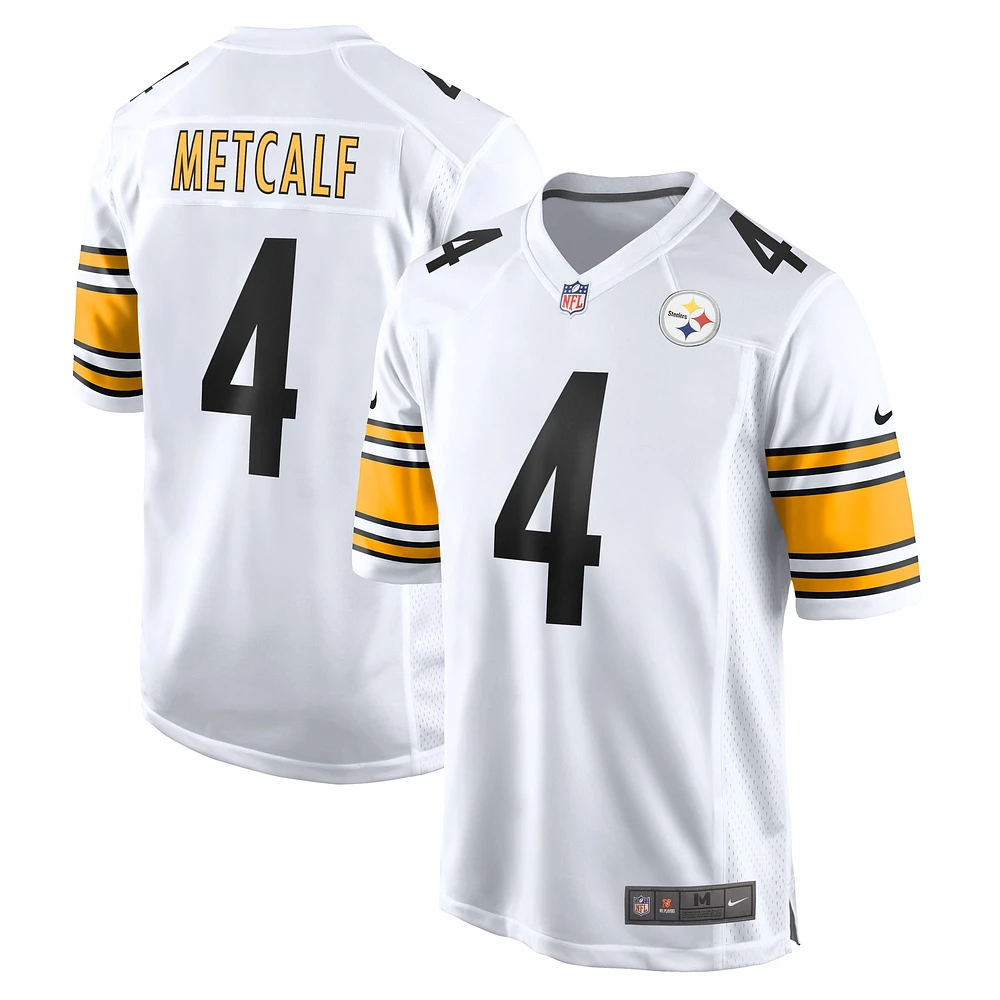 Men's Nike DK Metcalf White Pittsburgh Steelers Game Player Jersey
