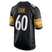 Men's Nike Dylan Cook  Black Pittsburgh Steelers Game Jersey