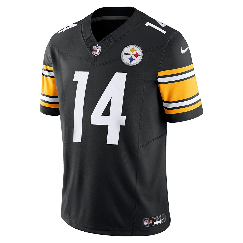 Nike George Pickens pour hommes Noir Pittsburgh Steelers Vapor F.U.S.E. Maillot limité