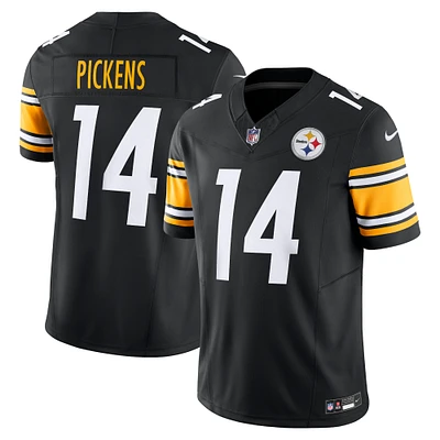 Nike George Pickens pour hommes Noir Pittsburgh Steelers Vapor F.U.S.E. Maillot limité