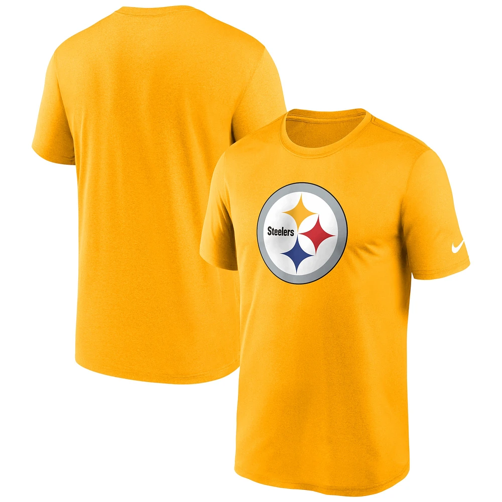 T-shirt Performance Nike doré Pittsburgh Steelers Legend Logo pour homme