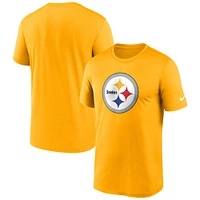 T-shirt Performance Nike doré Pittsburgh Steelers Legend Logo pour homme