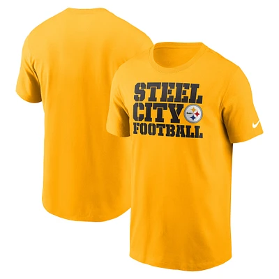 Men's Nike  Gold Pittsburgh Steelers Local Essential T-Shirt