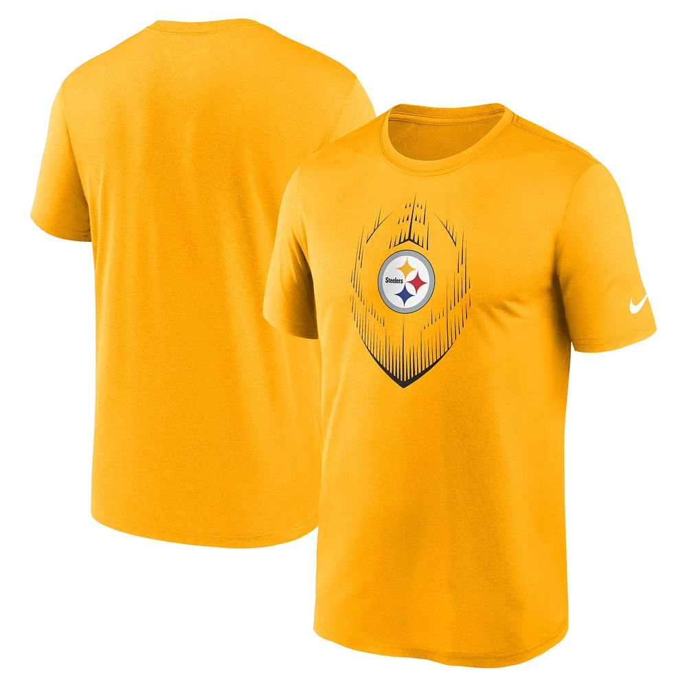 T-shirt Nike Gold Pittsburgh Steelers Primetime Legend Icon Performance pour homme