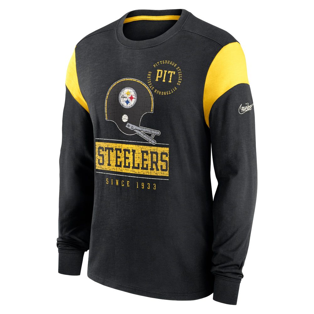 Steelers Men's Nike Small Logo Long Sleeve Shirt