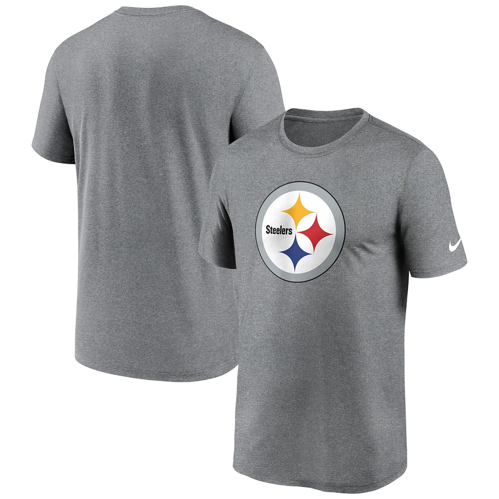 T-shirt Nike Performance pour homme, anthracite chiné, avec logo Primetime Legend des Pittsburgh Steelers