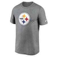 T-shirt Nike Performance pour homme, anthracite chiné, avec logo Primetime Legend des Pittsburgh Steelers