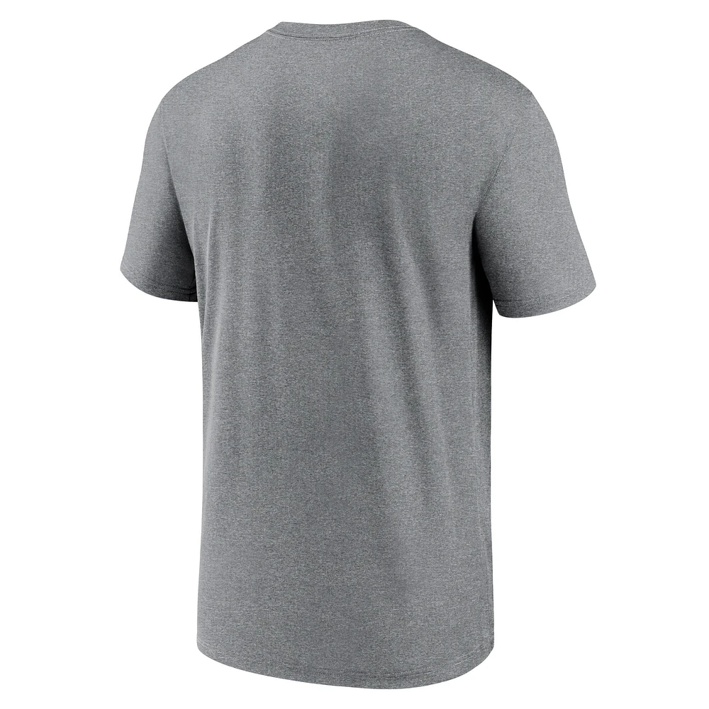 T-shirt Nike Performance pour homme, anthracite chiné, avec logo Primetime Legend des Pittsburgh Steelers