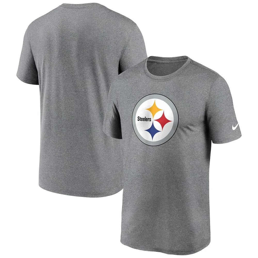 T-shirt Nike Performance pour homme, anthracite chiné, avec logo Primetime Legend des Pittsburgh Steelers