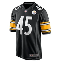 Maillot de match Nike Jack Colletto pour hommes, noir, Pittsburgh Steelers