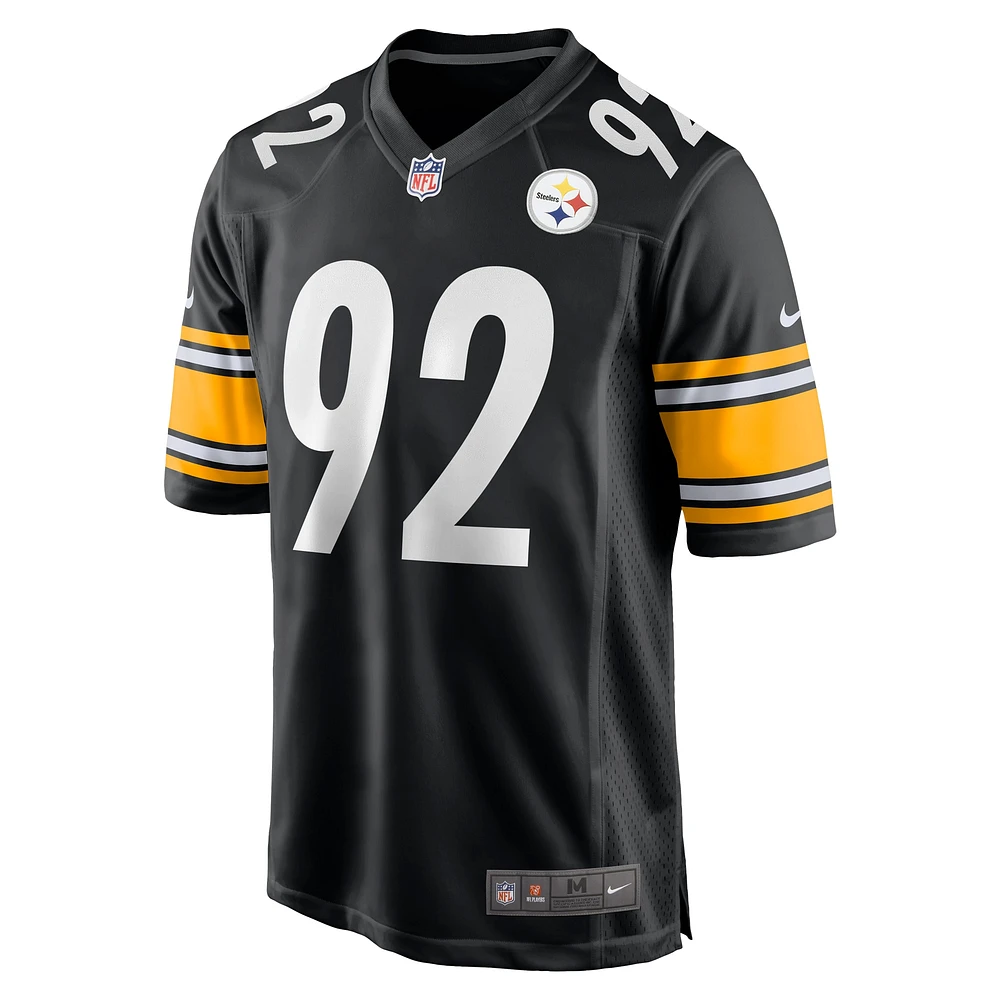 Men's Nike James Harrison Black Pittsburgh Steelers Retired Game Jersey