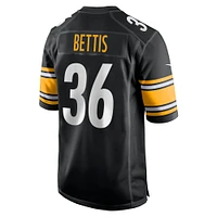 Maillot de match joueur retraité Nike Jerome Bettis pour hommes, noir, Pittsburgh Steelers