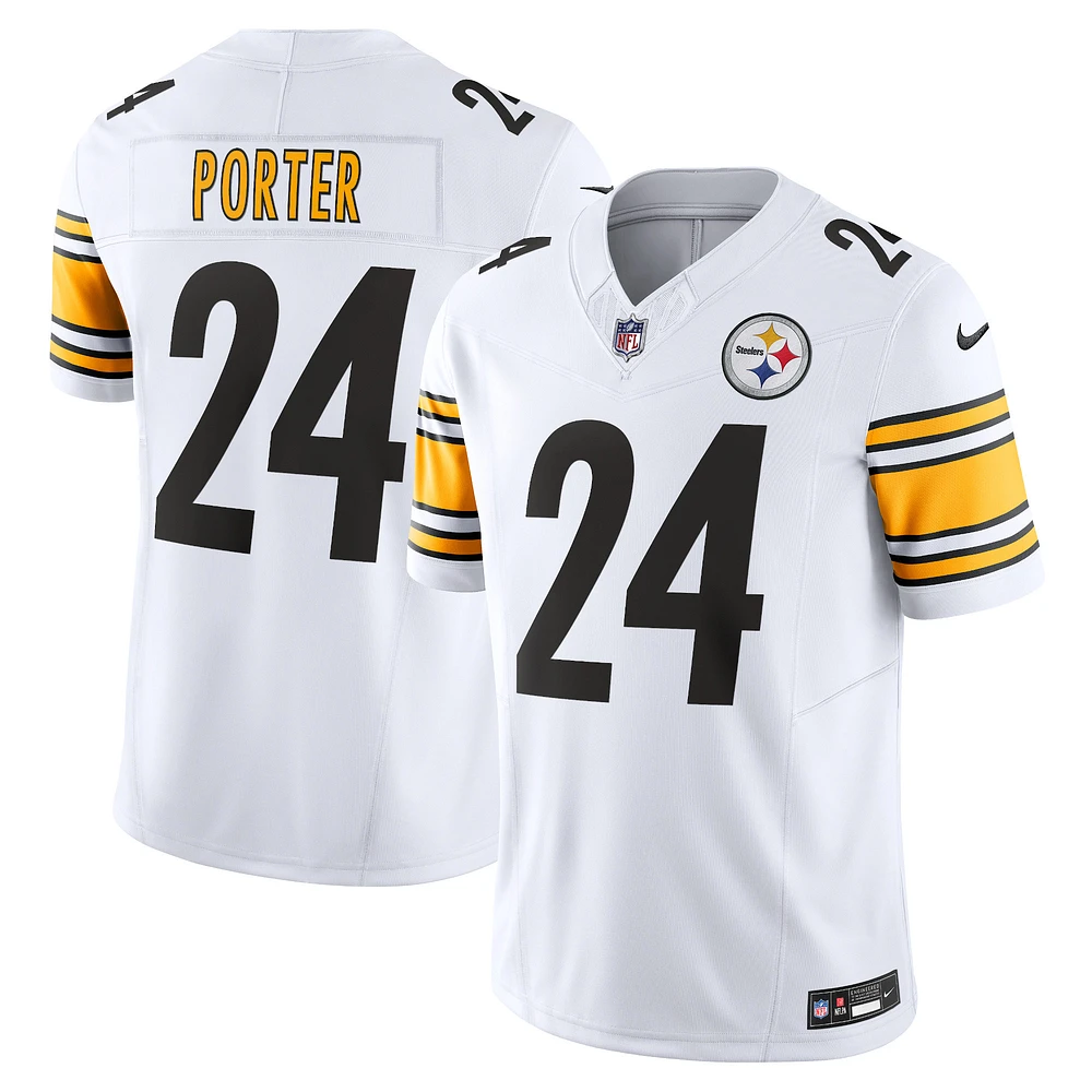 Nike Joey Porter Jr. Blanc Pittsburgh Steelers Vapor F.U.S.E. Maillot limité