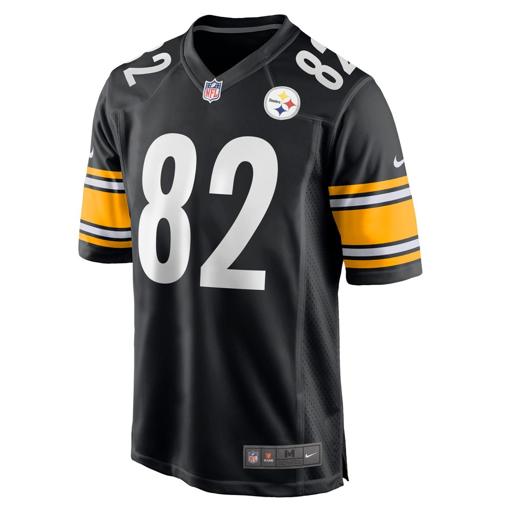 Men's Nike John Stallworth Black Pittsburgh Steelers Retired Player Jersey